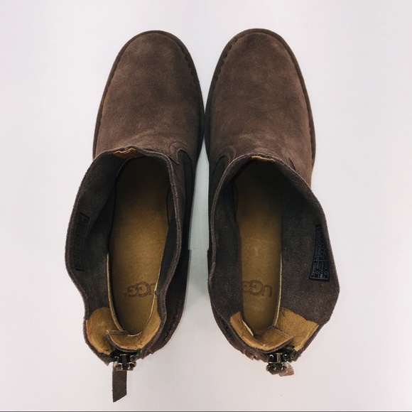 UGG Womens Size 7M Bandara Dark Olive Suede Boot - Picture 9 of 12